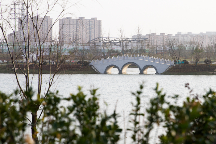 喜报安庆市张湖公园正式开园金鹏为圆梦新区再添一景